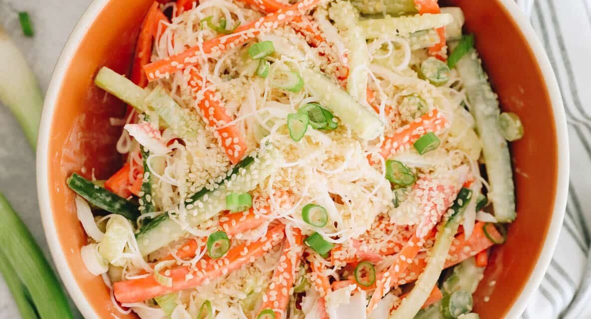 Spicy Kani Salad [Restaurant-Quality!] – The Wholesome Maven