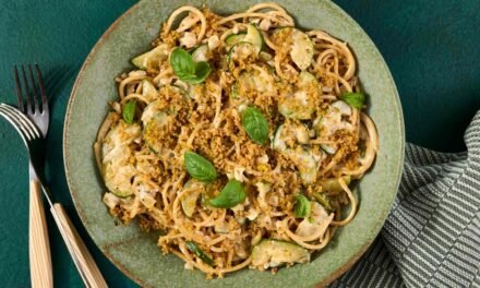 Spaghetti made of Creme Zucchini