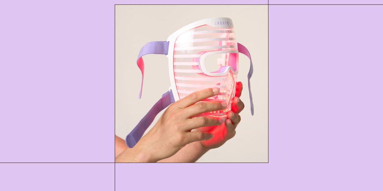 This Red Light Mask made the biggest change after I tested 5 of them.