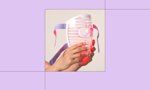 This Red Light Mask made the biggest change after I tested 5 of them.