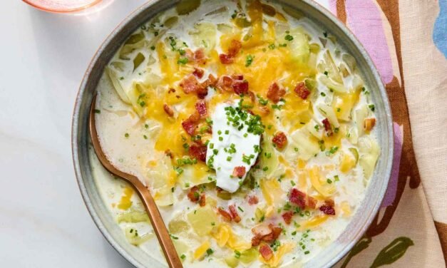 a soaked bag of broccoli dish