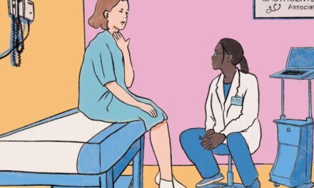 Edna receives an biopsy in a graphic.